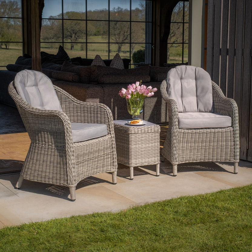 3 Piece Rattan Bistro Set