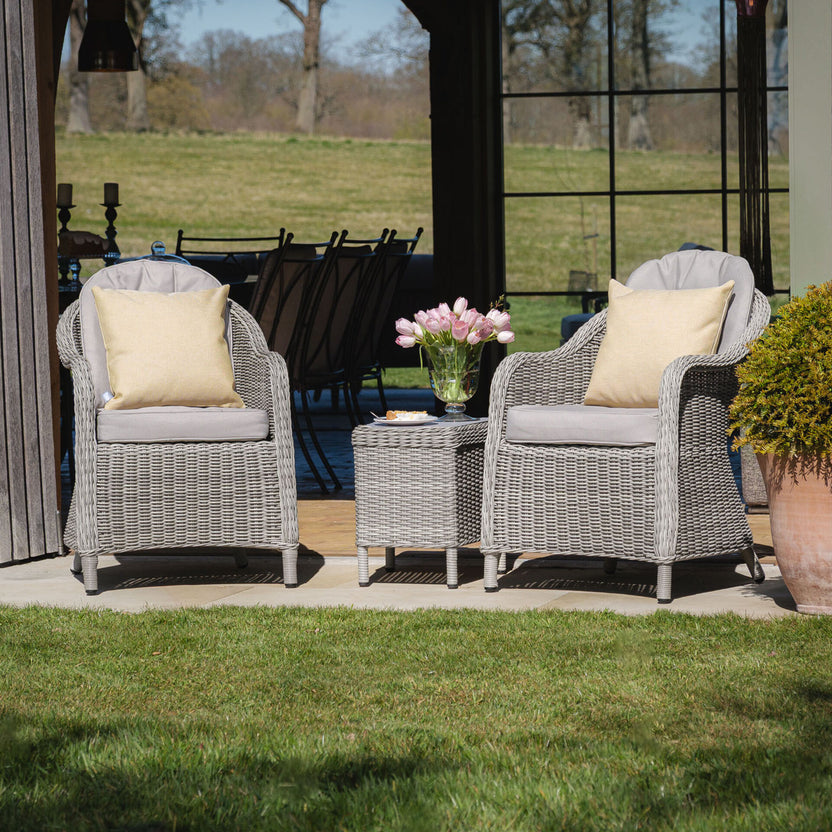 3 Piece Rattan Bistro Set